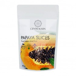 Freeze-dried papaya slices...
